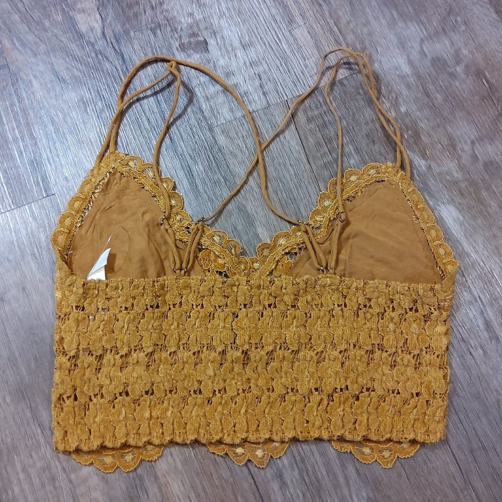 FREE PEOPLE Celine Velvet Lace Bralette NWOT - SMALL - Picture 5 of 11